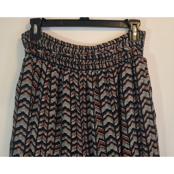 Anthropologie Navy Blue Chevron Aniya Balloon Joggers Medium - Picture 7 of 7